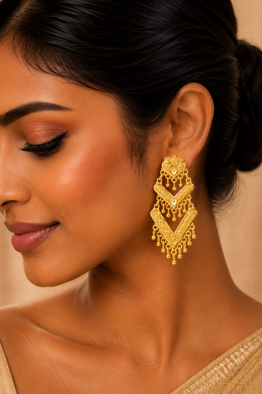 Kanaka Tiered Filigree Dangles