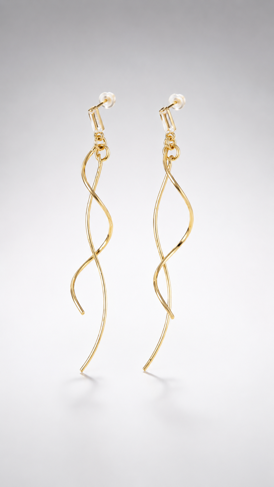 Golden Infinity Twist Tassel Earrings