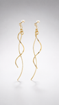 Golden Infinity Twist Tassel Earrings
