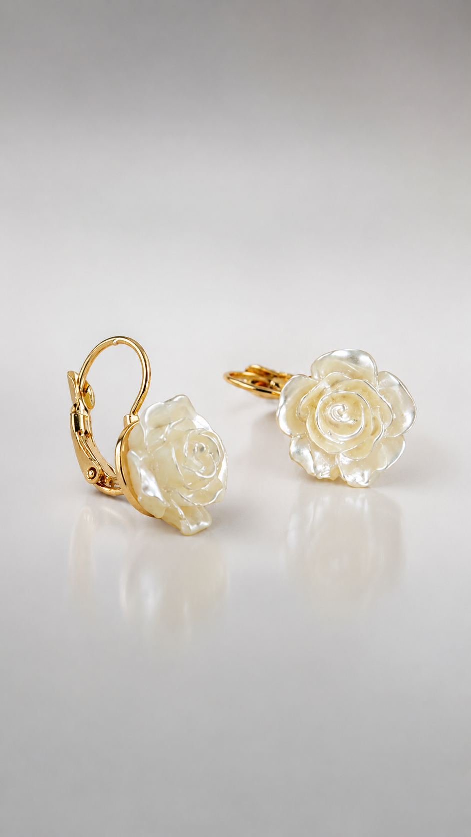 Rose Bloom Pearl Earrings