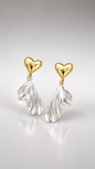 Heart Wing Drop Earrings