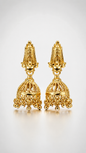Royal Gold Filigree Jhumka Earrings