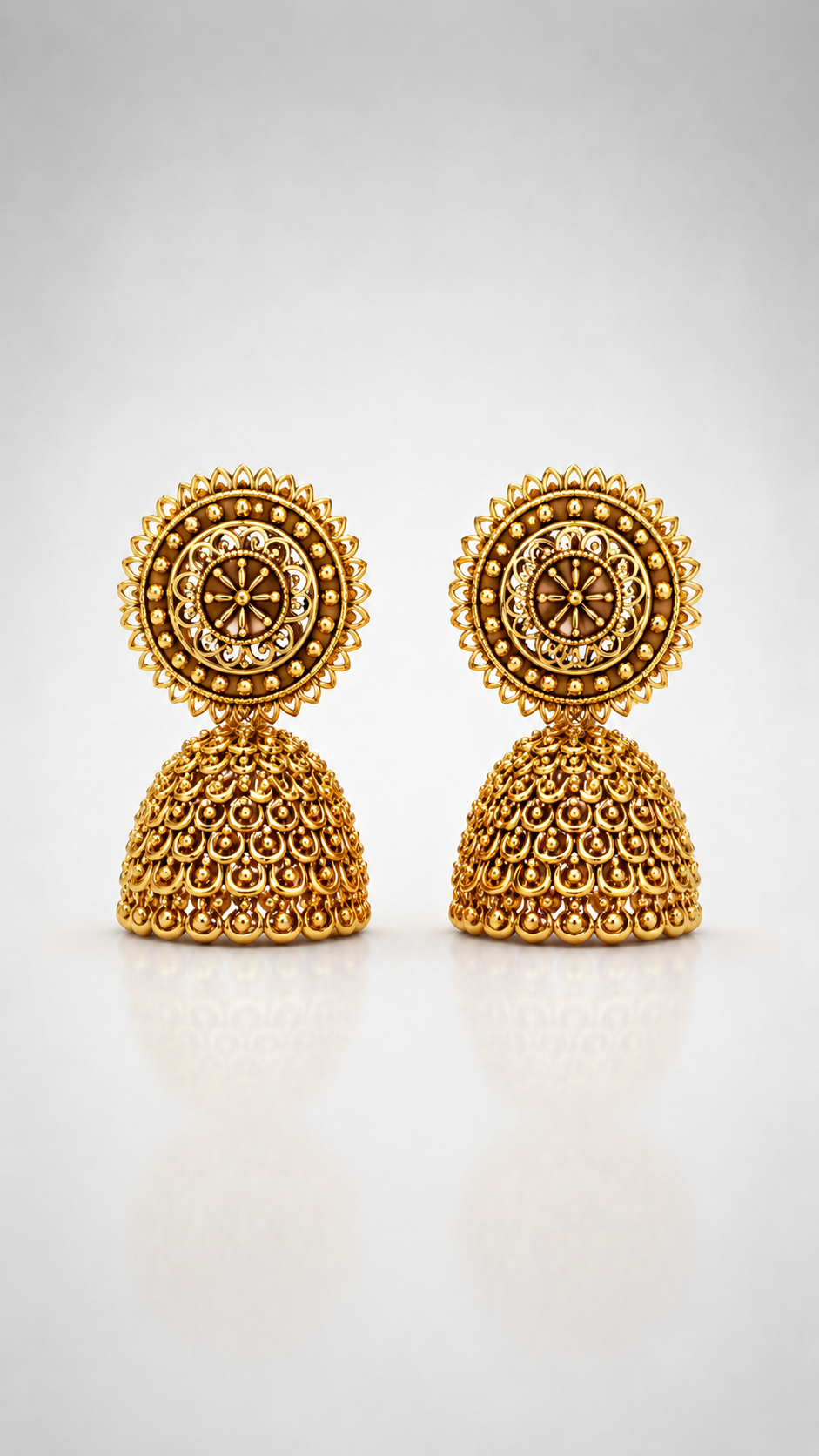 Royal Heritage Dome Jhumka Earrings
