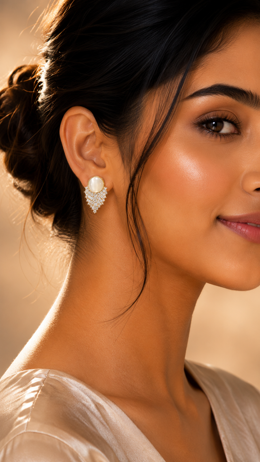 Crystal Cluster Stud Earrings