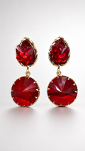 Ruby Radiance Crystal Drop