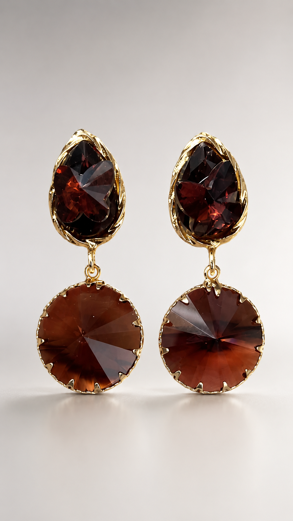 Royal Garnet Crystal Drop