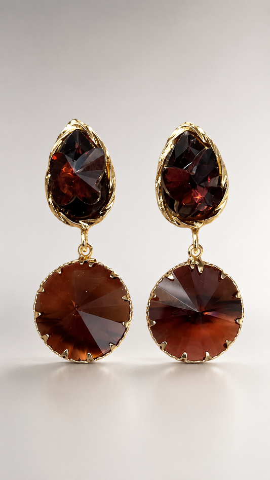 Royal Garnet Crystal Drop