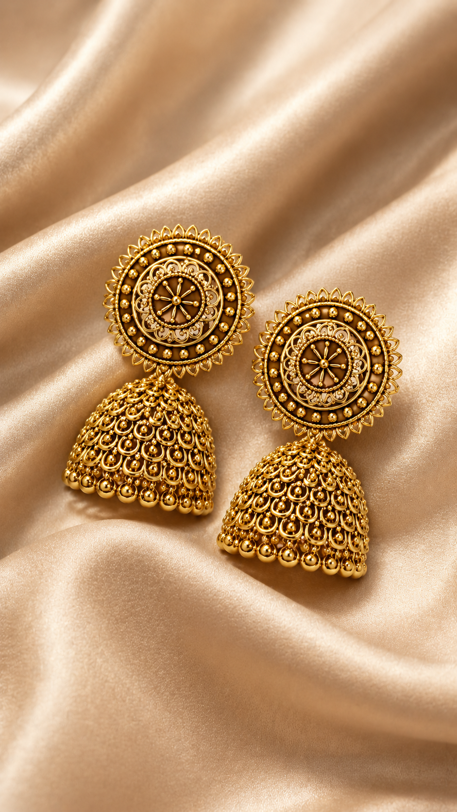 Royal Heritage Dome Jhumka Earrings