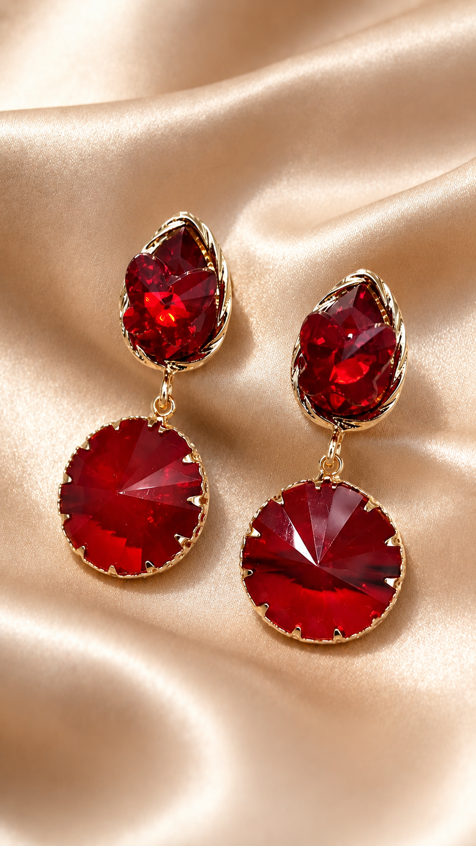 Ruby Radiance Crystal Drop