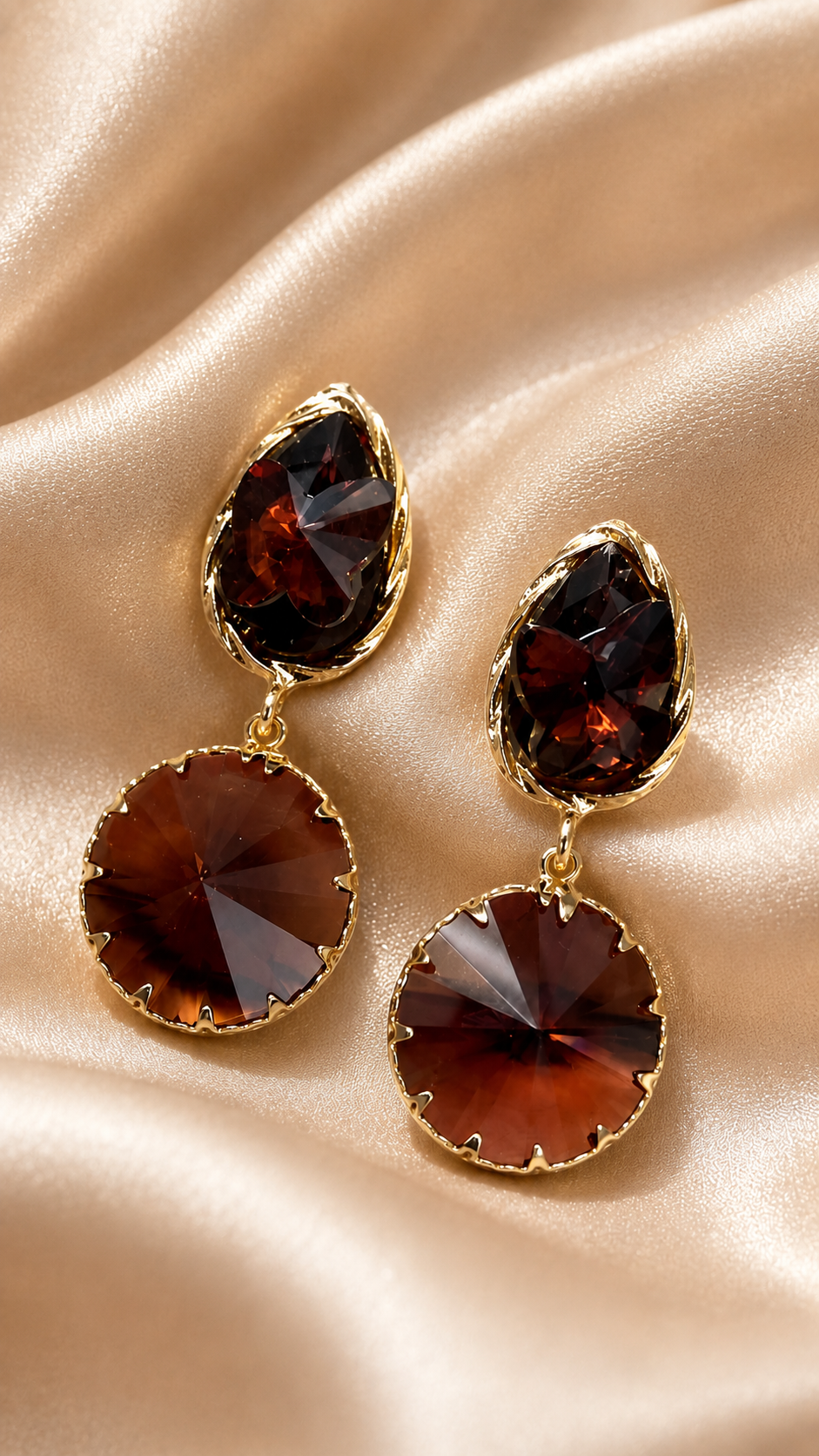 Royal Garnet Crystal Drop