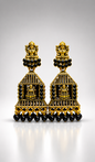 Lakshmi Antique Cage Jhumkas