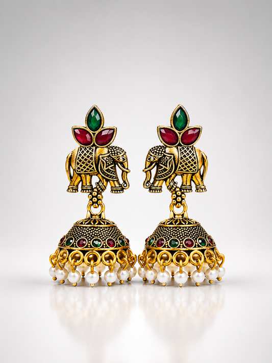 Gajraaj Heritage Jhumkas