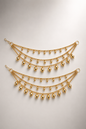 Faceted Bead Three-Tiered Sahara Ear Chains