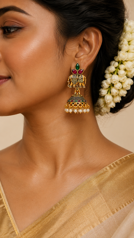 Gajraaj Heritage Jhumkas