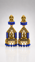 Lakshmi Azure Cage Jhumkas