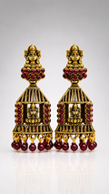 Lakshmi Temple Cage Jhumkas