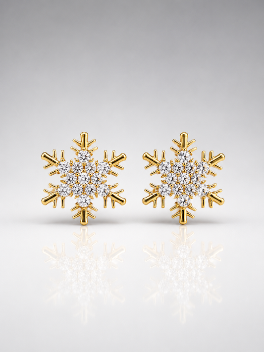 Aurelia Snowflake Studs