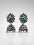 Chandrika Peacock Feather Jhumka