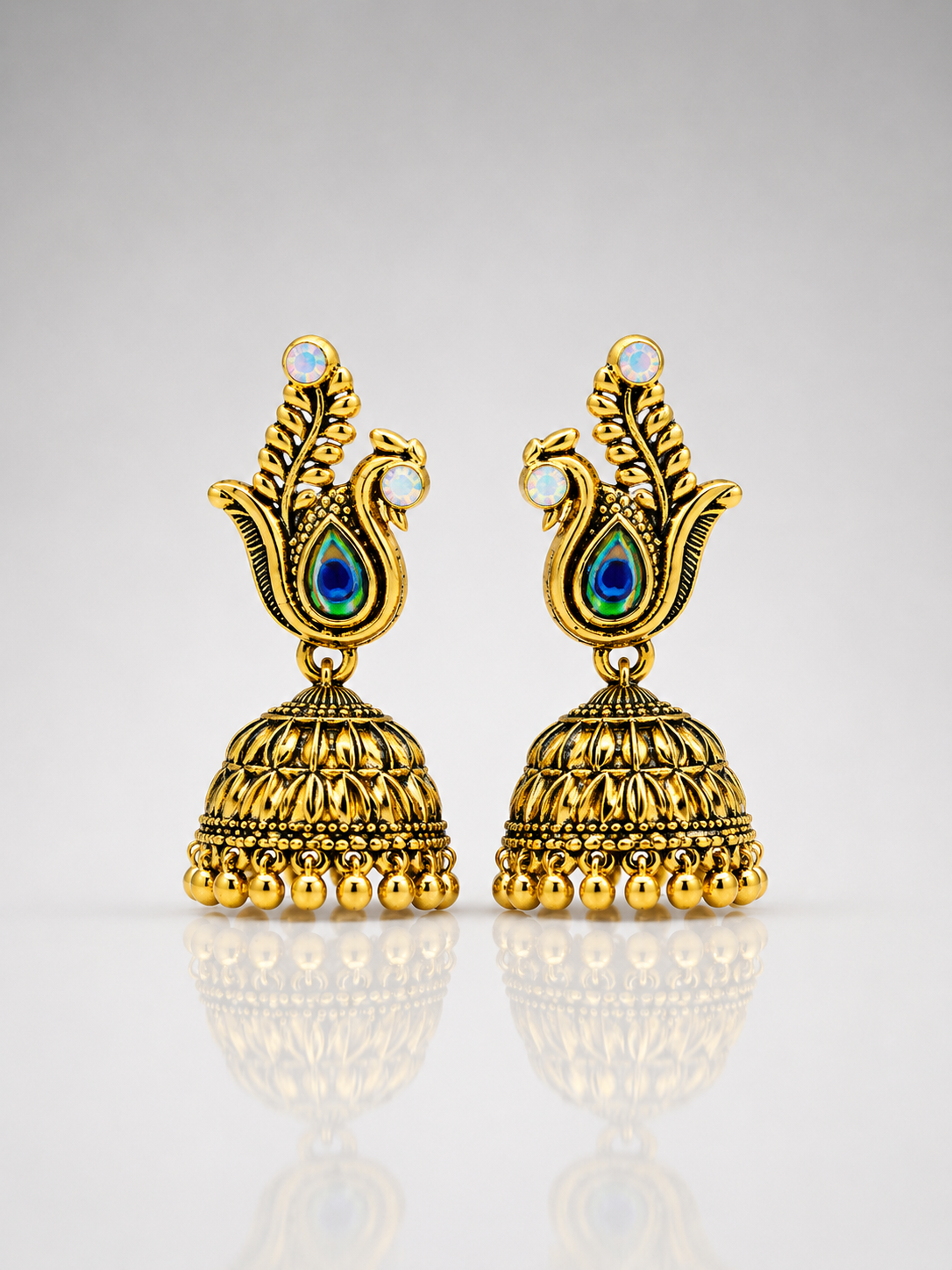 Mayura Peacock Jhumka