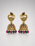 Noor Ruby Green Jhumka