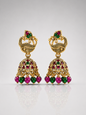 Noor Ruby Green Jhumka