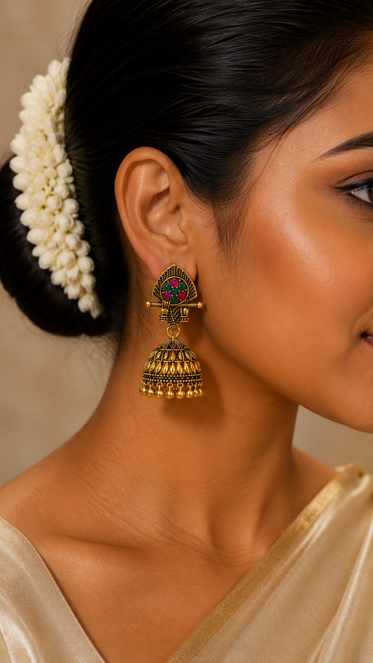 Amara Blossom Harmony Jhumkas