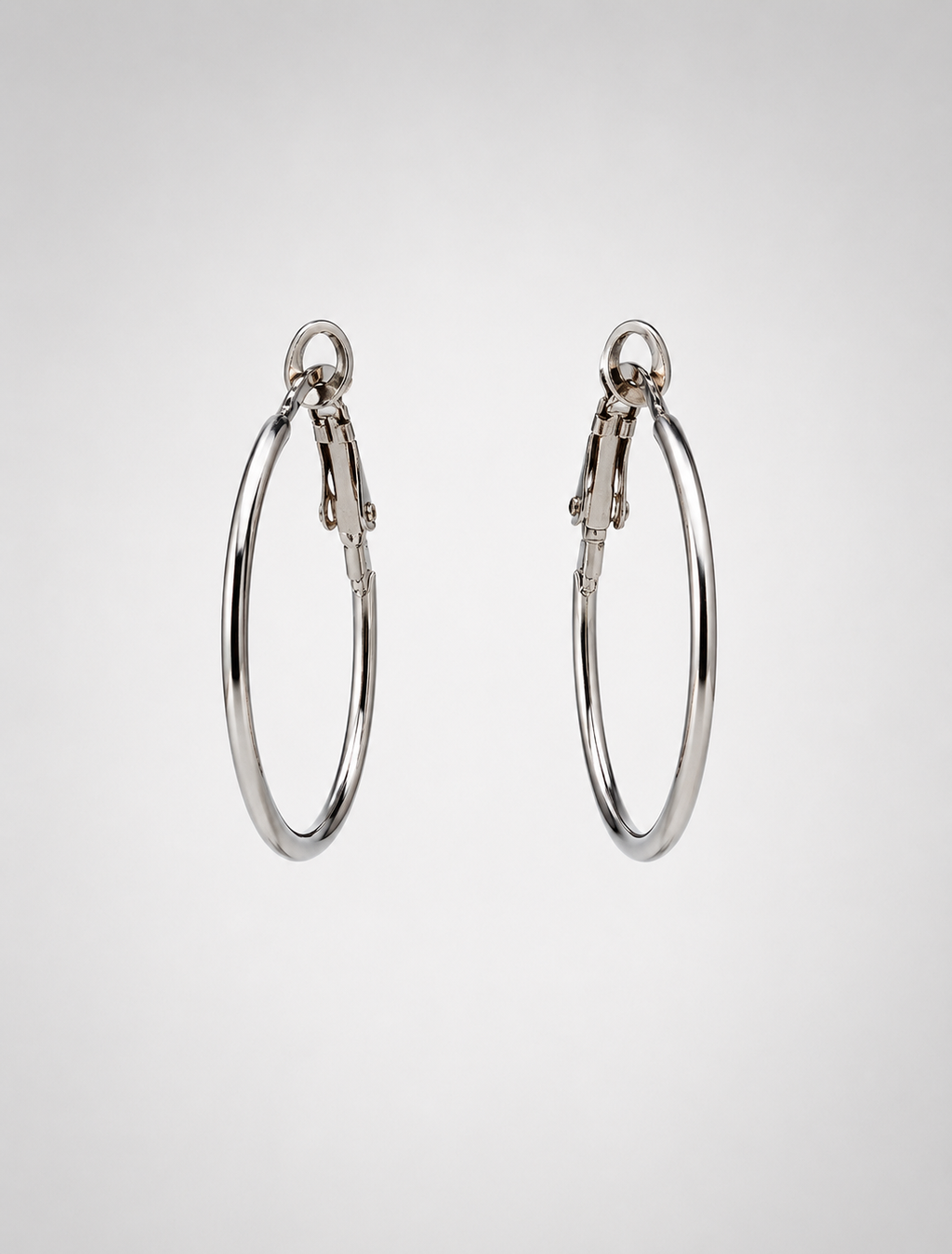 Eterna Polished Hoops
