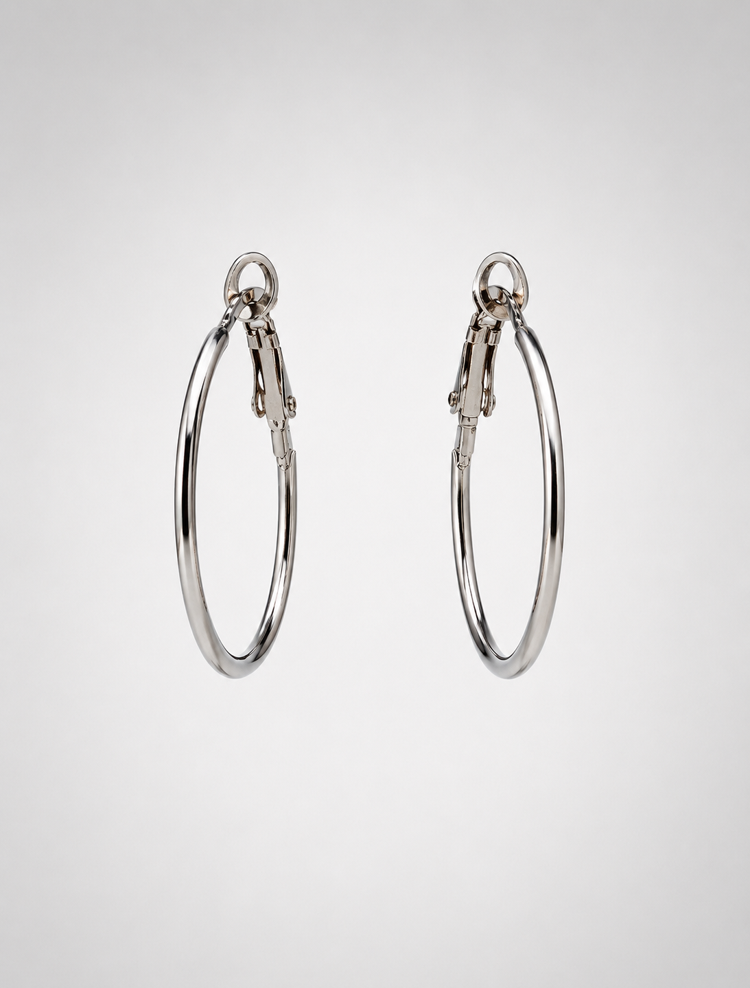 Eterna Polished Hoops