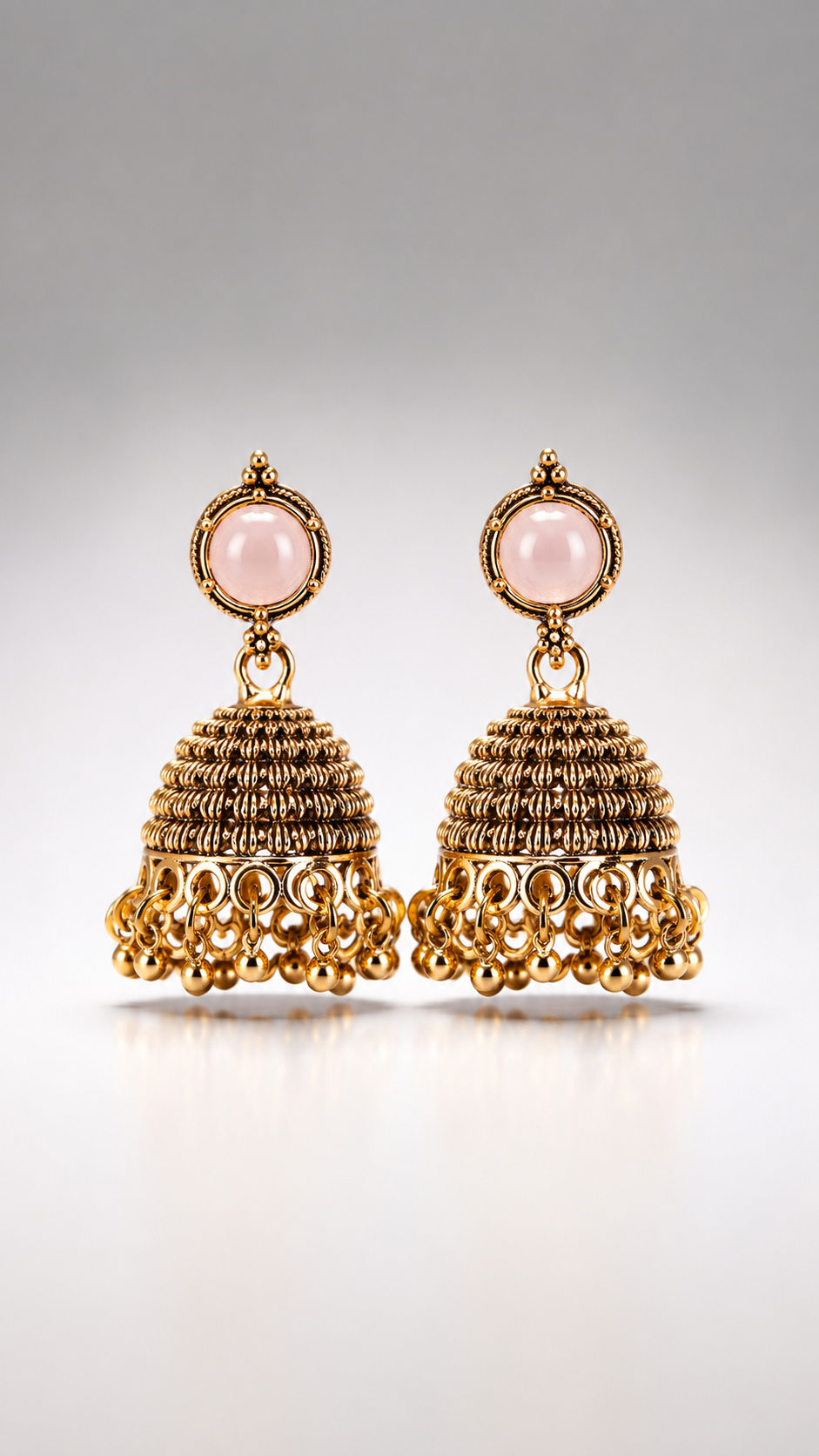 Padma Rose Glow Jhumkas
