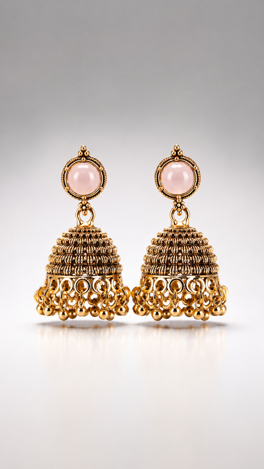 Padma Rose Glow Jhumkas