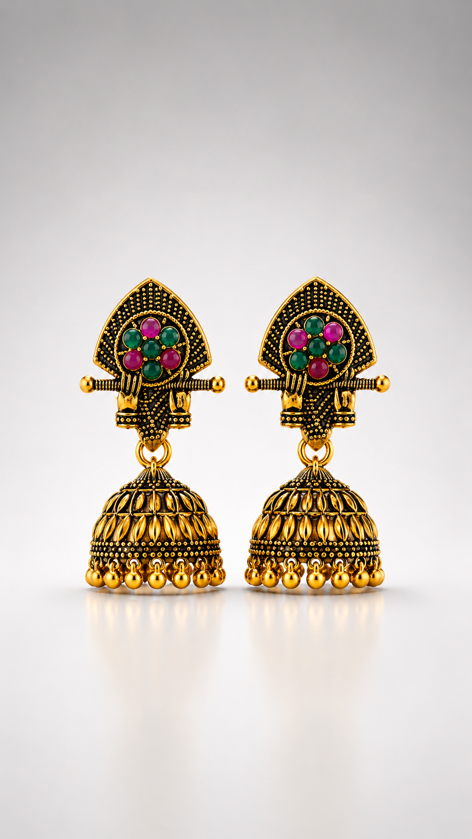 Amara Blossom Harmony Jhumkas