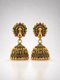 Mayura Emerald Majesty Jhumkas