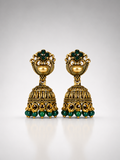Harini Emerald Bloom Jhumkas