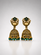 Harini Emerald Bloom Jhumkas