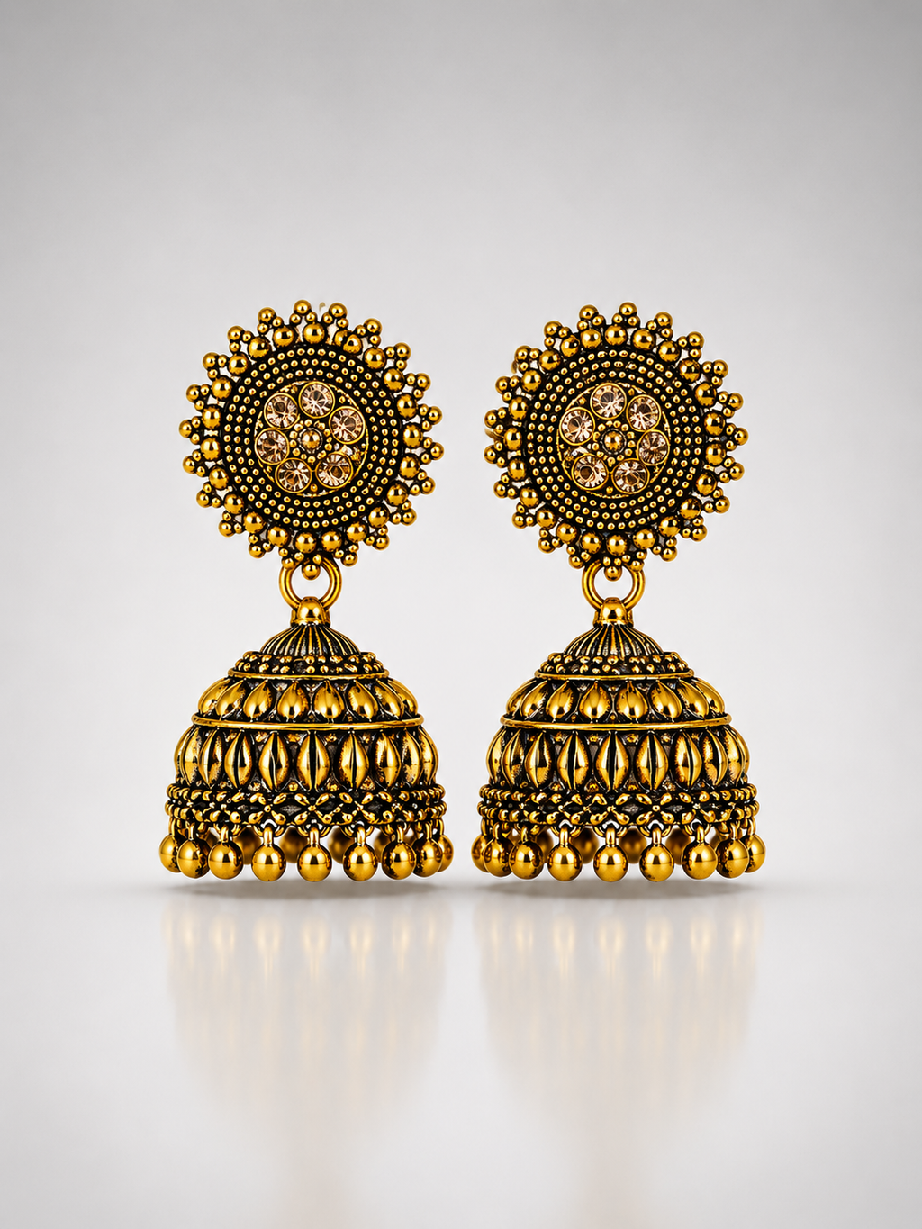 Kanaka Floral Radiance Jhumkas