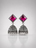 Raga Magenta Majesty Jhumkas