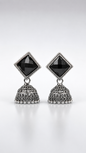 Nisha Obsidian Elegance Jhumkas