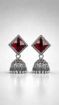 Aruna Ruby Radiance Jhumkas
