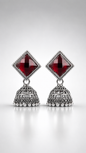 Aruna Ruby Radiance Jhumkas