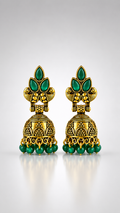 Vanya Emerald Grace Jhumkas