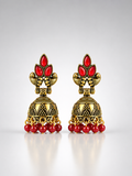Surya Crimson Majesty Jhumkas