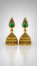 Emerald Teardrop Jhumka