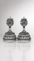 Lakshita Emerald Temple Jhumka