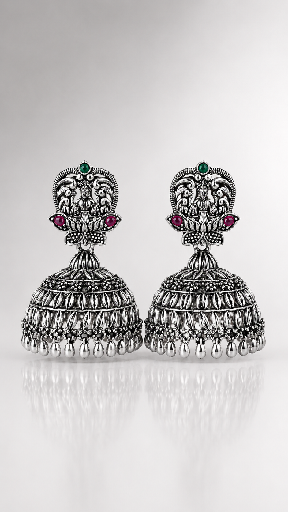 Lakshmi Heritage Oxidised Jhumka