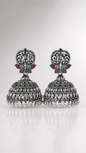 Lakshmi Heritage Oxidised Jhumka