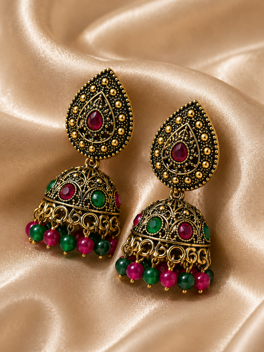 Ratna Teardrop Jhumka