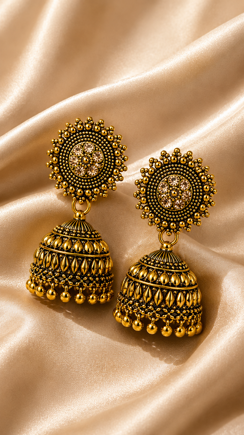 Kanaka Floral Radiance Jhumkas