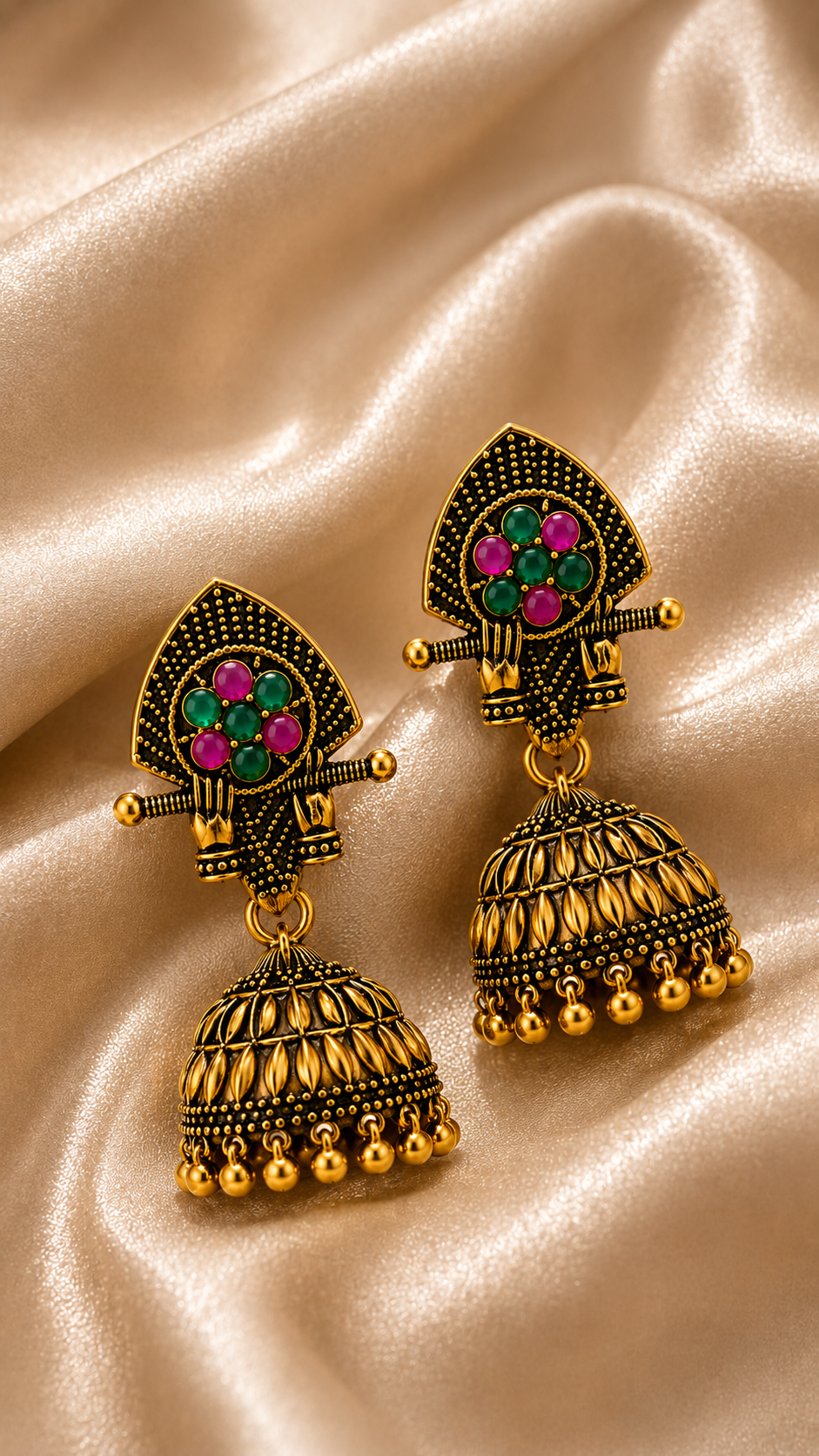 Amara Blossom Harmony Jhumkas