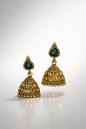 Eira Emerald Drop Jhumka Earrings