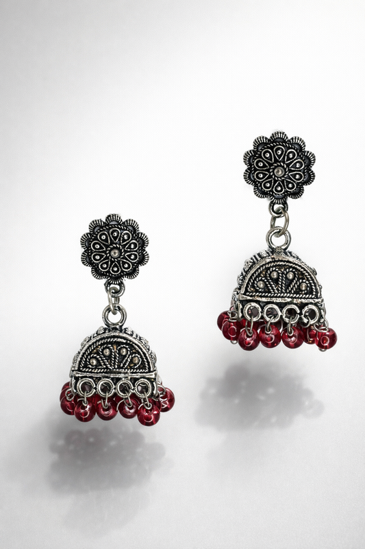 Meher Floral Drop Jhumka Earrings